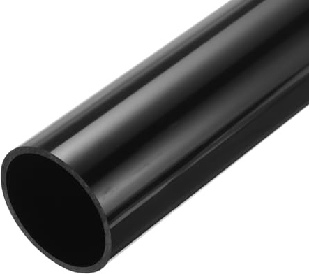 QUARKZMAN PVC hårt runt rör 57 mm ID 63 mm OD 350 mm längd svart för kabelhylsa för vattenrör