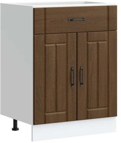 vidaXL Mueble bajo de Cocina Lucca Roble marrón