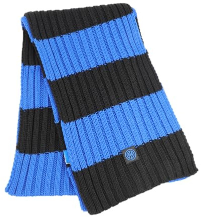 Inter Sciarpa a maglia Righe 100% PC Prodotto Ufficiale 153644