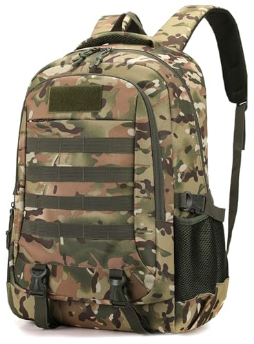Jorzer Mochila de camuflaje, mochila de caza de gran capacidad, bolsa ligera para deportes al aire libre, pesca, Camping, para hombres..