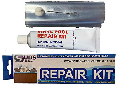 SUDS-ONLINE wet or dry swimming pool liner vinyl above ground swimming pool repair kit also for Inflatable hot tubs