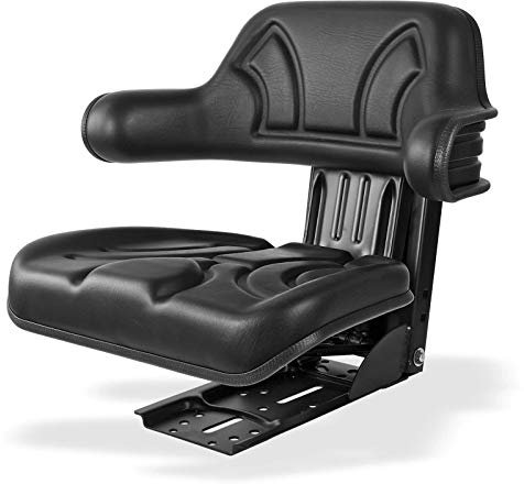 Traktorsitz Schleppersitz Traktor Schlepper Sitz ECO 102 mit Armlehne schwarz Ersatzsitz Ersatzteil
