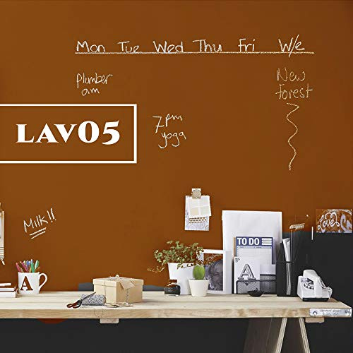 COLORIFICIO MAZZA Pittura Lavagna Magnetica litri 0,750 Nero lvm01,Viola lvm02,Grigio lvm03,Verde lvm 04,Arancione lvm05, Turchese (ARANCIO MarroneLVM05)