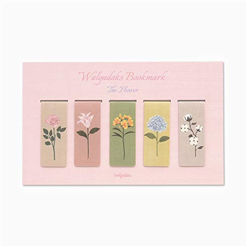 Monolike Magnetic Bookmarks The Flower, Set of 5