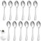 12 Pezzi Cucchiaini da Caffè, Cucchiaino da Dessert in Acciaio Inox, 14cm, Cucchiaini da Tè, Riutilizzabili, Lavabili in Lavastoviglie, lucidato a Specchio, Cucchiai per Famiglie, Ristoranti, Mense