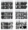 AOZUO 18 Blatt Selbstklebende Buchstaben Aufkleber, Groß Klebebuchstaben Nummern Wetterfest Buchstaben Sticker Klebebuchstaben Sticker Alphabet Aufkleber für Etiketten Schilder Fenster Tür Dekoration