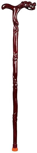 KWMAEEUID Bâton de Marche en Bois Canne Solide bâton de Marche béquille séquoia Fleur de Poire Canne en Bois Sculpture Robinet bâton de Marche adapté aux béquilles de Robinet Cadeau béquille-11.19