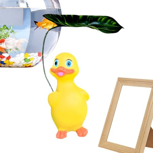 Teksome Canard Figurine,Figurine De Canard avec Parapluie - Décor Résistant en Résine pour Bureau, Allées, Balcons, Jardins et Intérieur