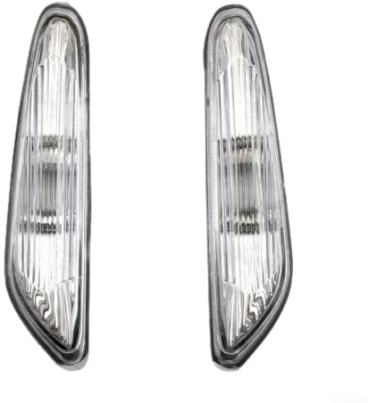 Bulevisiter Seitenmarkierungsleuchte Blinker Blinker Lampe vorne links rechts Ersatzteile Paar für E46 Serie E60 E61 2003-2010 E83 X3 2004-2010 (weiß)