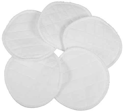 LOLIPPYY Cache-tétons pour Allaitement et Maternité, Design Simple et Élégant Réutilisables en Coton 12 Couches, Lavables et Absorbants, Lot de 10 Pièces Adaptés aux Femmes Enceintes