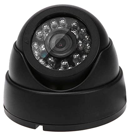 Fydun Cámara de Seguridad 24LED IR AHD Cámara Visión Nocturna Audio HD 720P 1080P 1.0MP 2.0MP Domo de Vigilancia CCTV con Corte IR Negro