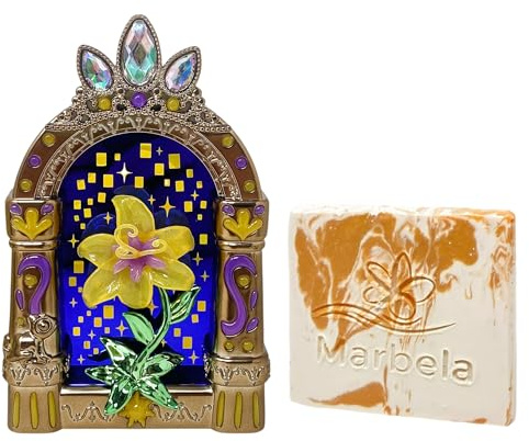 Bath and Body Works Princess Collection Rapunzel Nightlight Wallflowers Fragrance Plug Light Up with a Peach Gardenia Sample Soap