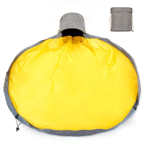 Bambini Sacco Portagiochi,Toy Storage Bag per Lego, Portable Pieghevole Tappetino da Gioco 150cm Sacco Organizzatore di Giocattoli Rapidamente Memorizzazione di Giocattoli (XL-Grigio)