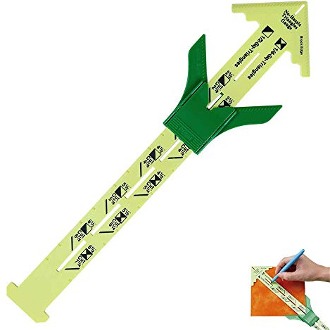 Cucire Patchwork Strumento Righello, Strumento Misurazione Righello per Cucire, 5 In 1 Strumenti Misurazione, Righello Strumento Patchwork Accessori Cucito per Lavoro Maglia, Cucito Artigianale