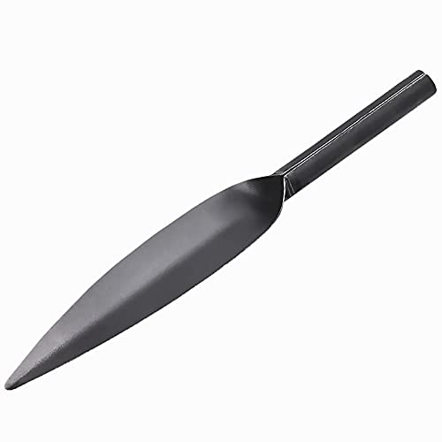 CHENSF 12-inch Garden Trowel Tool Willow Leaf-Shaped Hand Shovel Garden Spade High-Carbon Steel Material One-Piece Forged Heavy Duty Tools Transplanting Digging Planting Weeding, Gray