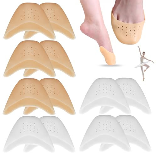 GZqiancang 6 Paar Zehenkappen Zehenschoner, Zehenschutz Silikon mit Luftlöchern für Ballett Spitzenschuhe, Läufer, Wander und High Heels Schuhe