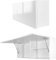 Milionmeblicom Badezimmerschrank Laura Hängeschrank Badezimmermöbel Klappbarer Badezimmer Wandschrank Teleskopöffnung - Mattweiß/Weiß Hochglanz, Maße 30 x 80 x 23 cm