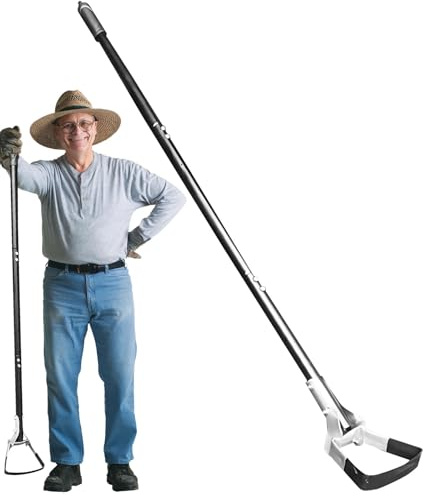 Sarchiatore da giardino a manico lungo, Sarchiatore manuale da giardinaggio,Zappa da giardino con manico lungo | Sarchiatore da giardinaggio dal design a manico lungo per fattorie, cortili, orti, giar