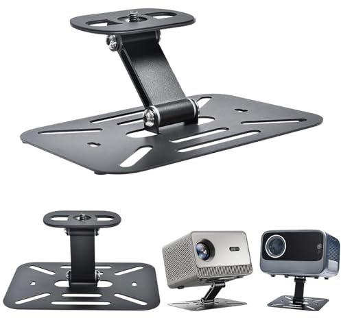 Eroshoo Projector Desktop Stand Mini,180° Rotation Angle Adjustable Stand,Projectors Ceiling Mount Compatible with Most Projectors,Proyector Wall Mount with 1/4 Inch (6 mm) Screws for Cameras,Phone