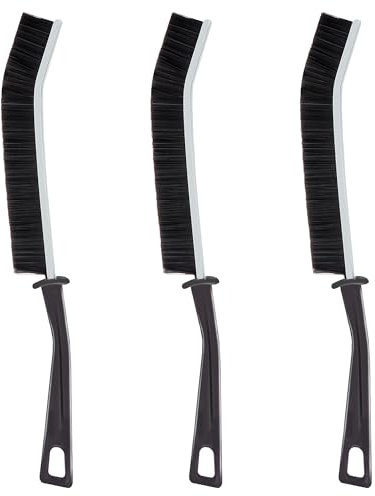 TECDW 3 Piezas Cepillo de Limpieza de Grietas,Cepillo de Cerdas Duras de Limpieza de Hendiduras,Cepillo de Limpieza de Cuartos de Baño para Limpiar Ventanas, Baños,Cocinas (3)