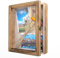 SAUNNIHEN Cadre 3D Profond 25x20 cm, Cadre Photo Vitrine en Bois 3D, Cadre Photo Profond pour Photos, Médailles, Billets, Souvenirs, Diamond Painting Et Fleurs