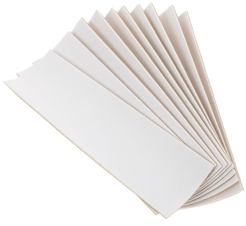 CHICAMPERA Cinta Antideslizante para Patineta de Dedo 38x110 Mm, Adhesiva, Espuma y Elástica, 10 Unidades de Color Claro, Accesorio para Control y Agarre Seguro en Diapasones y