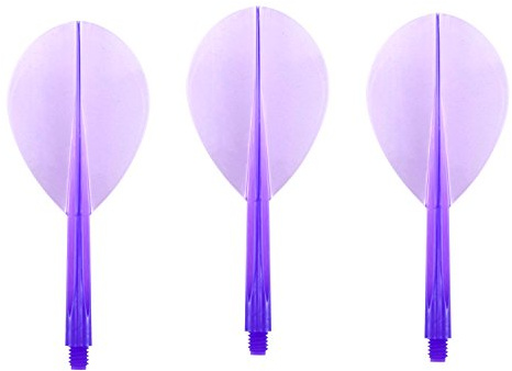 CONDOR Darts Flight Plain Clear Purple Teardrop M