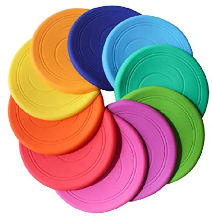 Flying Disc Nicht rutschen Soft Silikon Spielzeug Eltern Kind Zeit Outdoor Sport 2 Stück (zufällig)