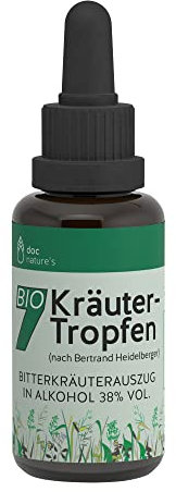 doc nature's BIO-7-Kräuter Tropfen 30ml | nach Bertrand Heidelberger | Bitterstoffe - Bitterkräuterauszug aus 7 natürlichen Kräutern | doc phytolabor | früher Gesund und Leben