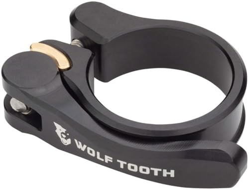 Wolf Tooth QR snabbfrigörande sadelstolpe klämma - 34,9 mm, svart
