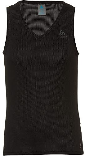 Odlo Damen Active F-dry Light Funktionsunterwäsche Tanktop, Schwarz, M EU