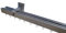 Innenlaufsystem Gardinenstange Square-LINE kantig, auf Maß - Aluminium - 190 cm 2-Lauf