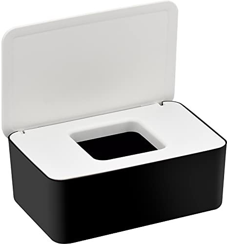 Feuchttücher Box Baby, Feuchtes Toilettenpapier Box, Schwarzweiß Tissue Aufbewahrungskoffer für Unterwegs, Feuchttücher Spender, Serviettenbox