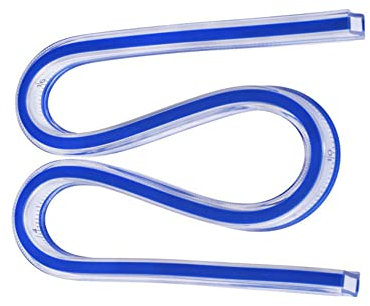 60CM Flexibles Kurvenlineal, Rundlineal Nähen, Flexibles Kurven Machthaber Maß Werkzeug für das Zeichnen von Mal Grafiken und von Kleiderdesign.