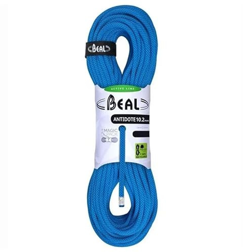 Beal Antidoto 10,2 mm x 200 m Solid Blue, Corda da Arrampicata Unisex, Uni, Taglia Unica