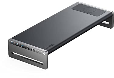 Anker 675 USB-C Docking Station (12-in-1, Monitor Stand, Wireless) with 10Gbps USB-C Ports, 4K@60Hz HDMI Display, Wireless Charging Pad, for Lenovo ThinkPad, MacBook Pro M1 / M2