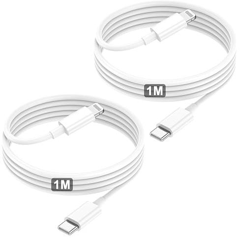 Cavo IPhone USB C Lightning, Cavo di Ricarica Rapida certificato MFI, Cavetto USB C Lightning 1M 2Pezzi Per IPhone 14/13/13pro/12/12 Pro/Max/12/Mini/11/11 Pro/Max/Xs Max/Xs/8/8 Plus/7/6s/6 Plus/Ipad