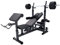 GORILLA SPORTS®Hantelbank mit Gewichten - 170 cm Hantelstange, 40/70/100 kg Hantelset, Beincurler, Butterfly, Dip-station, Curlpult - Trainingsbank, Fitnessstation, Kraftstation mit Langhantel