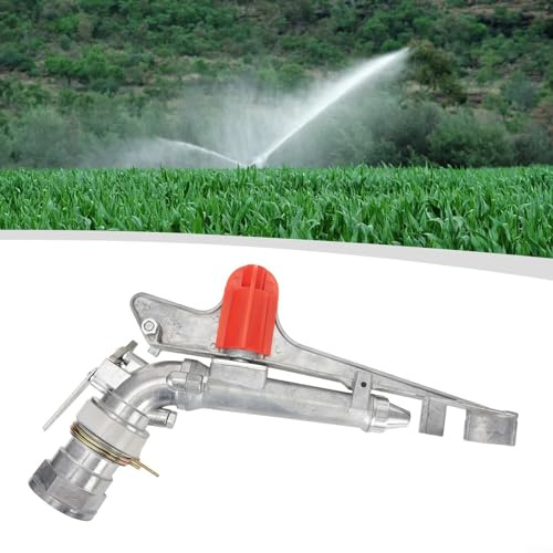 Impulse - Aspersor de jardín, aspersor de riego de rosca hembra para riego de césped, cobertura de área grande de para 360 grados, cubre hasta 130 pies