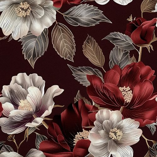 HEKO PANELS tyg Oxford vattentät metervara canvastyg polyestertyg för sömnad sömnadsmaterial dekorativa tyger vattenavvisande ogenomskinliga blommor 3 meter 155 x 300 cm