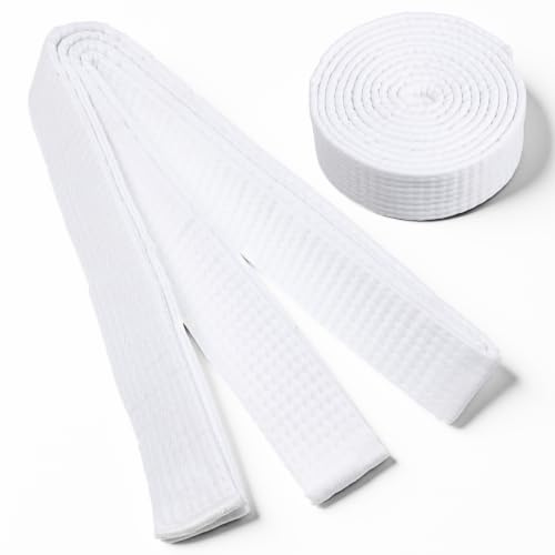 87 Inch Karate Belt,220cm Solid Rank Martial Arts Belts,Uniform Belt Universal Fit for Judo Karate Taekwondo Wrestling Black