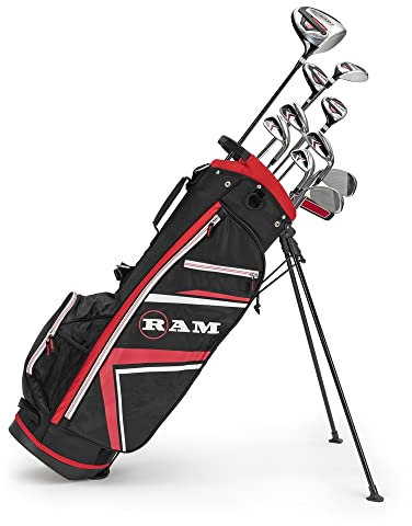 Ram Golf Accubar Plus Golf Clubs Set - Graphite Shafted Woods and Irons - Mens Right Hand