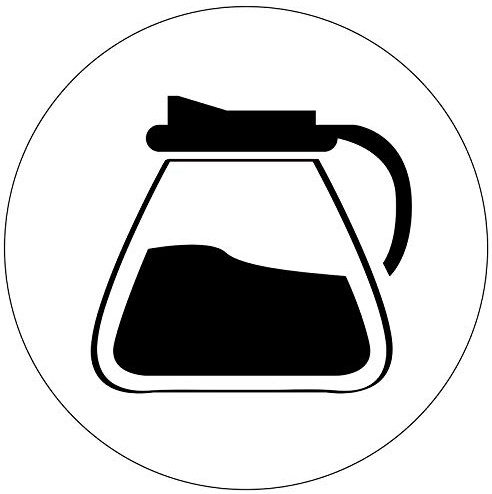 Self Inking Stamp Ink Stamp Stock Stamp Self Ink Stamp Craft Supplies Ink Stamper Fresh Pot of Coffee Round Self Inking Rubber Stamp - 170R Impression Size 0.68