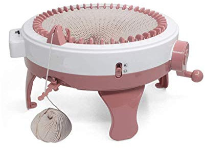 CLQ Strickmaschine, 48 Nadeln, Smart Loom, Rundstrickmaschinen, Strickbrett, Doppelstrick-Rotationswebstuhl Für Socken/Mütze/Schal/Decken