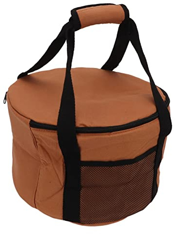 Sac de Rangement Rond pour Pique-nique 13,7 L Grande Capacité Doublure Souple Sac de Rangement pour Pique-nique Vaisselle D'extérieur Sac de Rangement Sac de Rangement pour Barbecue en Plein Air