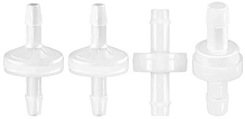 KYLOS 4 Stück Rückschlagventil, Kunststoff, 3-5mm, Flanschanschluss, Einweg, Für Wasser, Flüssigluft, Kraftstoff, Gas