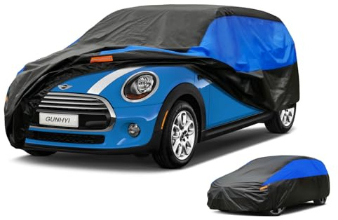 GUNHYI Hatchback Car Cover Waterproof Breathable, Outdoor Car Cover Rain Dust Sun UV Protection Universal fit Mini Cooper 2door, Ford Fiesta, Toyota Yaris, vw Polo etc. Fit Hatchback (Up To 415cm)…
