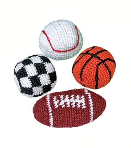 Sacos deportivos de punto Hacky – Puf, bolas de patada, bolsa de pie, sacos de malabares – 12 piezas