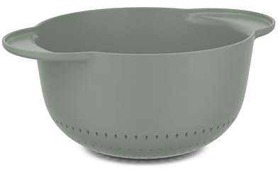 Mepal - Seiher Chef it - Einfacher Abfluss Design verhindert Verstopfung - Rutschfester Boden für zusätzliche Stabilität - Spülmaschinengeeignet - Küchensieb - 3000 ml - Nordic sage
