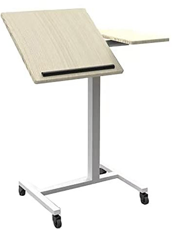 Over-Bed Tables Portable Laptop Desk With Mouse Pad, Rolling Computer Stand With Adjustable Height, Sturdy/Ergonomic Mobile Table Workstation (C)